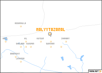 map of Malyy Tazaral