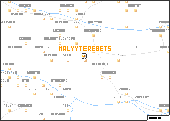 map of Malyy Terebets