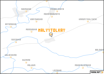 map of Malyy Tolkay