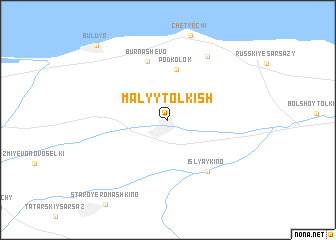 map of Malyy Tolkish