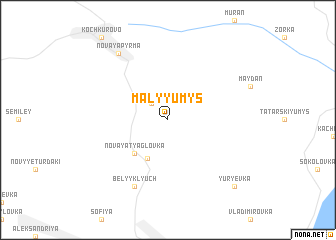 map of Malyy Umys
