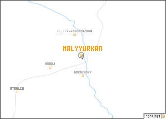 map of Malyy Urkan