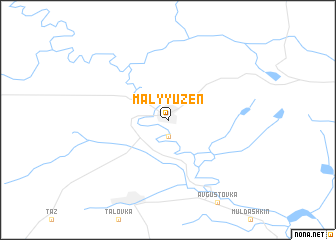 map of Malyy Uzen\