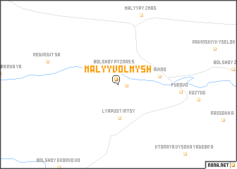 map of Malyy Volmysh