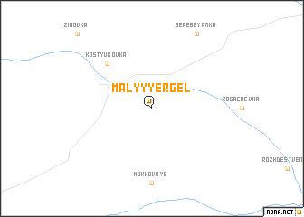 map of Malyy Yergel\