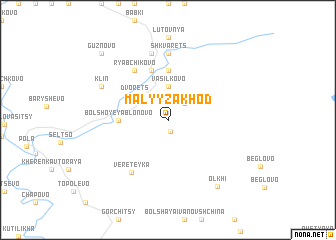 map of Malyy Zakhod