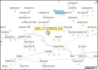 map of Malyy Zapolek