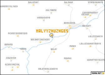 map of Malyy Zhuzhges