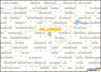 map of Malzhagen