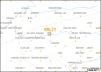 map of Malzy