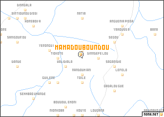 map of Mamadou Boundou