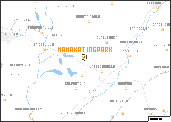 map of Mamakating Park