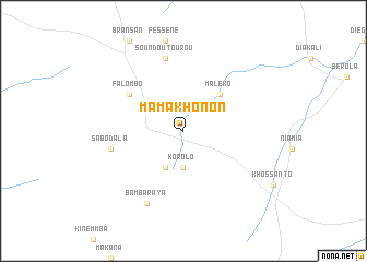 map of Mamakhonon