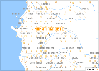 map of Mamat-ing Norte