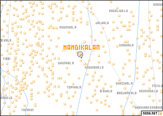 map of Māmdi Kalān