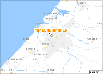 map of Mameda-shimmachi