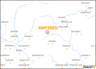 map of Mamfeneni