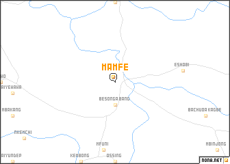 map of Mamfe