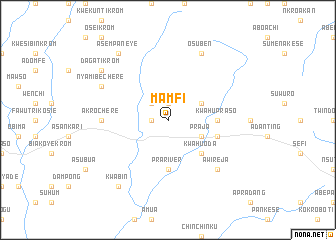 map of Mamfi