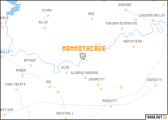 map of Mammoth Cave