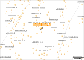 map of Mamnewāla