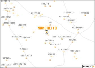 map of Mamoncito