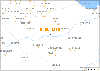 map of Mamoncito