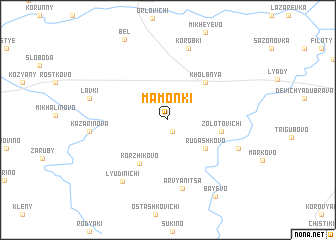 map of Mamonʼki