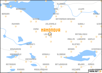 map of Mamonova