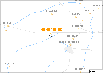 map of Mamonovka