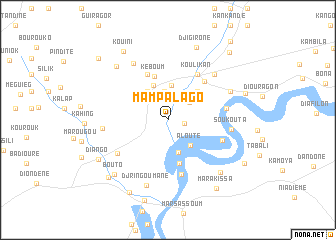 map of Mampalago