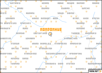 map of Mampamhwe