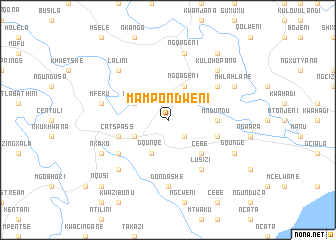 map of Mampondweni