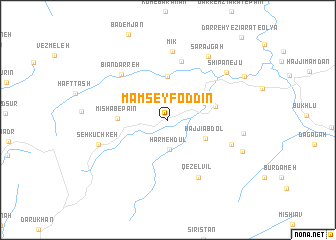 map of Mām Seyf od Dīn