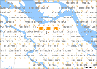 map of Māmudānipur