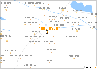 map of Maʼmūnīyeh