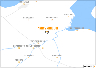 map of Mamyakovo