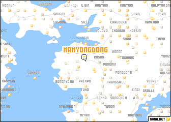 map of Mamyŏng-dong