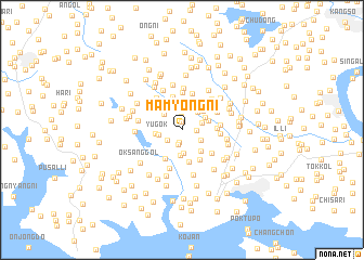 map of Mamyŏng-ni