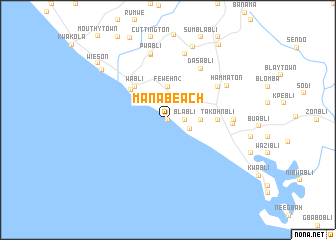 map of Mana Beach