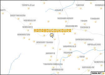 map of Manabougou Koura