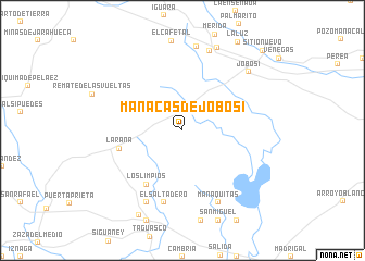 map of Manacas de Jobosí