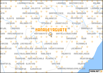 map of Maná de Yaguate