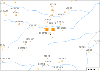 map of Manádi