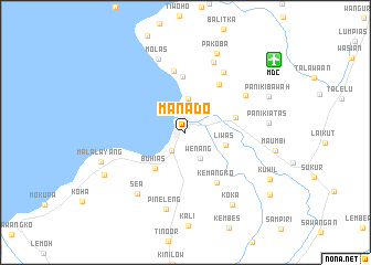 map of Manado