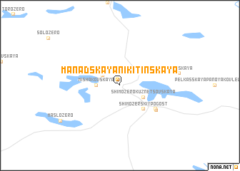 map of Manadskaya-Nikitinskaya