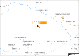 map of Mana-Gora