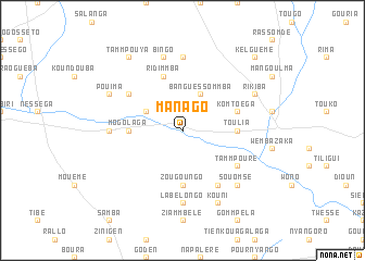 map of Manago