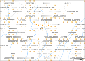 map of Managua