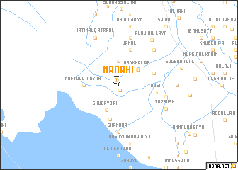 map of Manāḩī